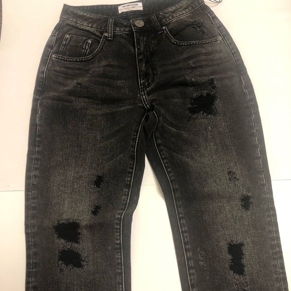 NWT!! One X OneTeaspoon Distressed Blk Faded Jeans - Picture 4 of 8
